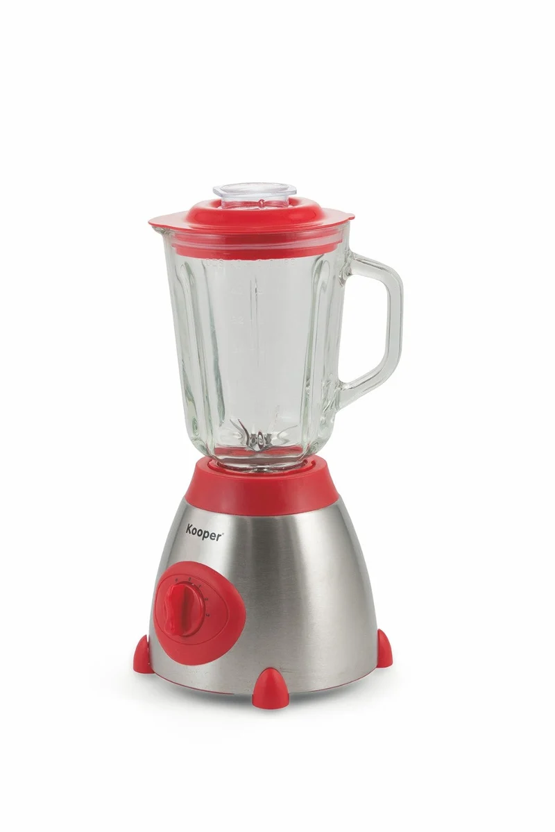 Frullatore Elettrico 850W Bicchiere 1,5 Litri Kooper Trity Rosso