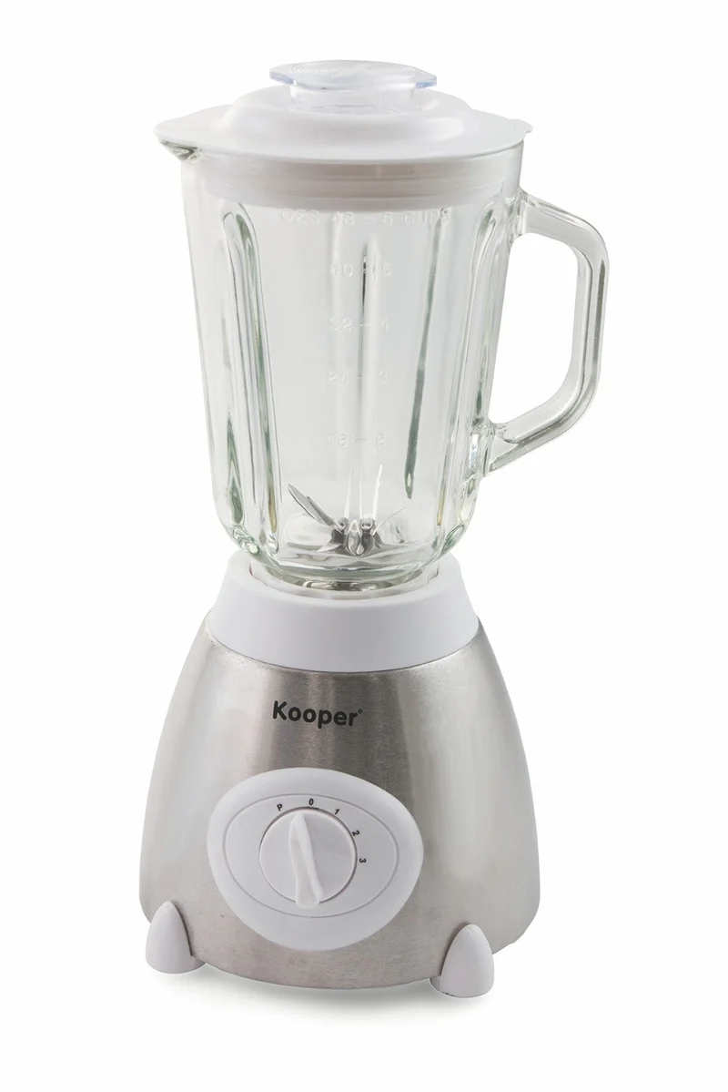 Frullatore Elettrico 850W Bicchiere 1,5 Litri Kooper Trity Bianco